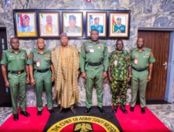 Boko Haram: Zulum Meets Army, Naval, Air Force Chiefs in Abuja