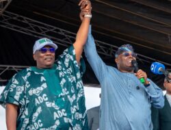 Atiku arrives Osun for ADC governorship campaign finale