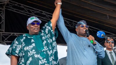 Atiku arrives Osun for ADC governorship campaign finale