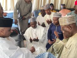 Iya Abbas Family Pays Condolence Visit to Late Alhaji Bamanga Tukur’s Family in Yola